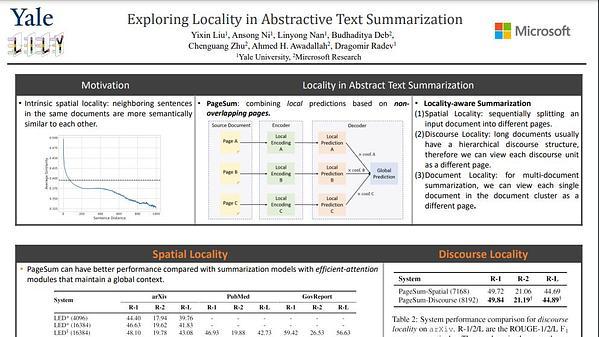Leveraging Locality in Abstractive Text Summarization