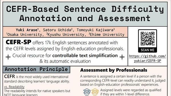 CEFR-Based Sentence Difficulty Annotation and Assessment
