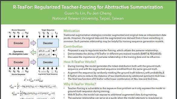 R-TeaFor: Regularized Teacher-Forcing for Abstractive Summarization