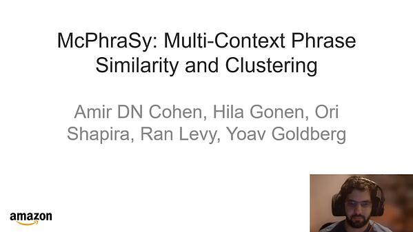McPhraSy: Multi-Context Phrase Similarity and Clustering