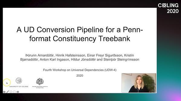 A Universal Dependencies Conversion Pipeline for a Penn-format Constituency Treebank