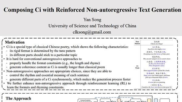 Composing Ci with Reinforced Non-autoregressive Text Generation