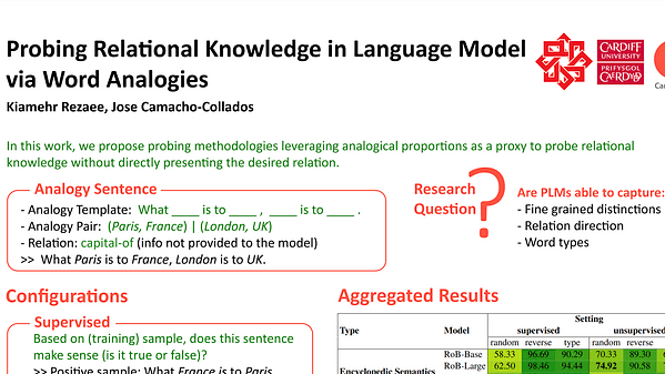 Probing Relational Knowledge in Language Models via Word Analogies