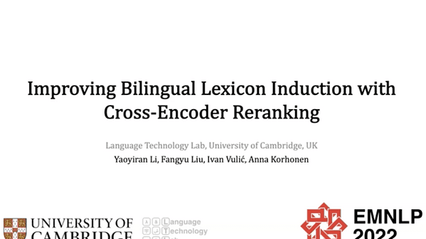 Improving Bilingual Lexicon Induction with Cross-Encoder Reranking