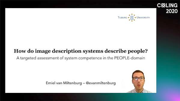 How do image description systems describe people? A targeted assessment of system competence in the PEOPLE-domain