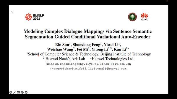 Modeling Complex Dialogue Mappings via Sentence Semantic Segmentation Guided Conditional Variational Auto-Encoder