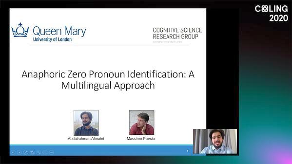 Anaphoric Zero Pronoun Identification: A Multilingual Approach