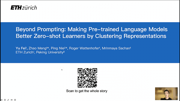 Beyond prompting: Making Pre-trained Language Models Better Zero-shot Learners by Clustering Representations