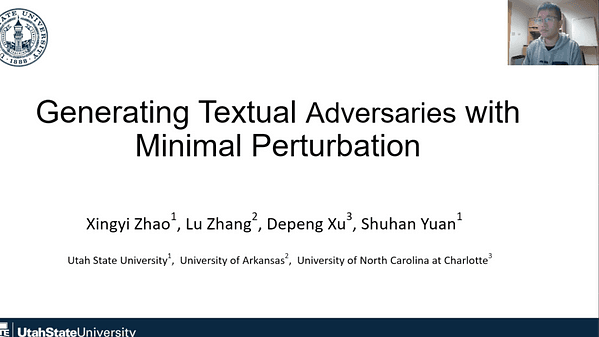 Generating Textual Adversaries with Minimal Perturbation