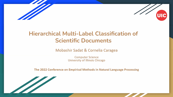 Hierarchical Multi-Label Classification of Scientific Documents
