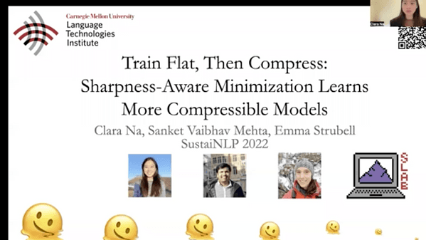 Train Flat, Then Compress: Sharpness-Aware Minimization Learns More Compressible Models