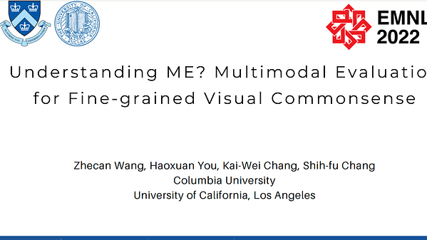 Understanding ME? Multimodal Evaluation for Fine-grained Visual Commonsense