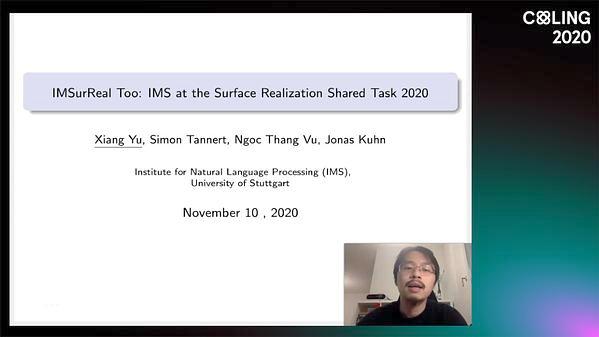 IMSurReal Too: IMS at the Surface Realization Shared Task 2020