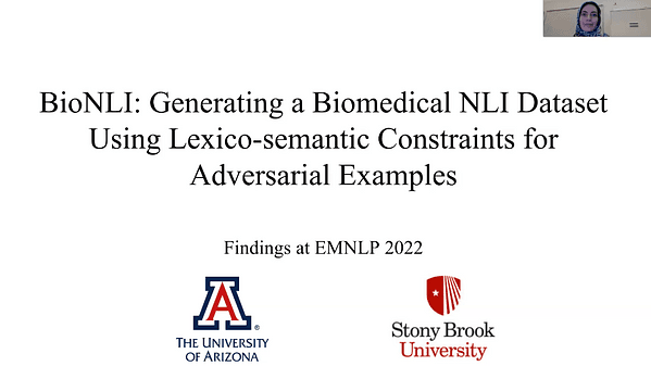 BioNLI: Generating a Biomedical NLI Dataset Using Lexico-semantic Constraints for Adversarial Examples