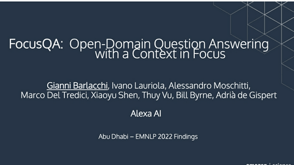 FocusQA: Open-Domain Question Answering with a Context in Focus