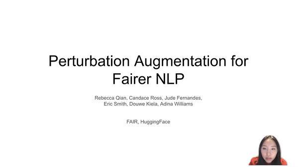 Perturbation Augmentation for Fairer NLP