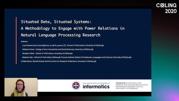 Situated Data, Situated Systems: A Methodology to Engage with Power Relations in Natural Language Processing Research