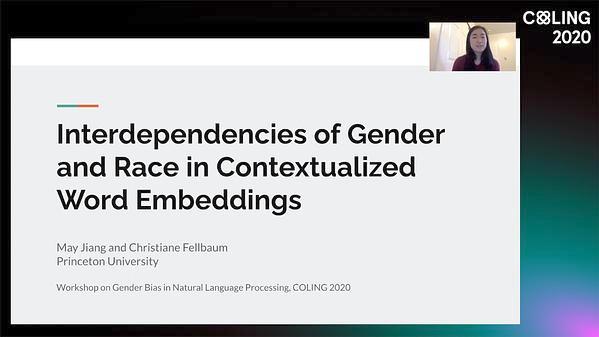 Interdependencies of Gender and Race in Contextualized Word Embeddings