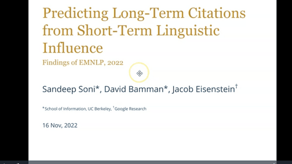 Predicting Long-Term Citations from Short-Term Linguistic Influence