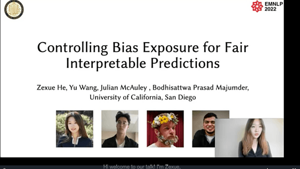 Controlling Bias Exposure for Fair Interpretable Predictions