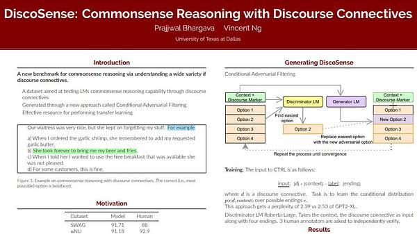 DiscoSense: Commonsense Reasoning with Discourse Connectives
