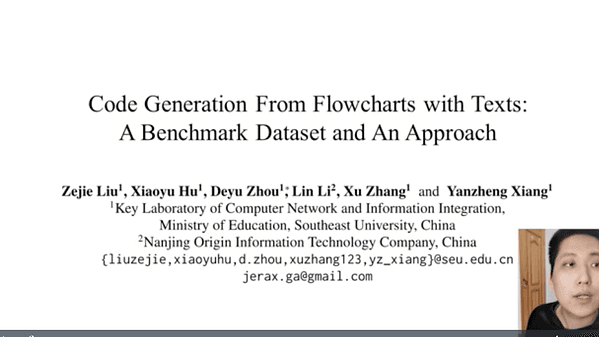 Code Generation From Flowcharts with Texts: A Benchmark Dataset and An Approach