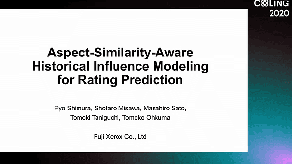 Aspect-Similarity-Aware Historical Influence Modeling for Rating Prediction