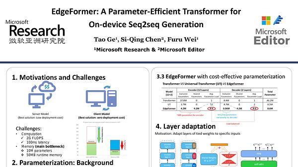 EdgeFormer: A Parameter-Efficient Transformer for On-Device Seq2seq Generation
