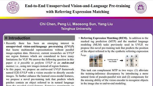 End-to-End Unsupervised Vision-and-Language Pre-training with Referring Expression Matching