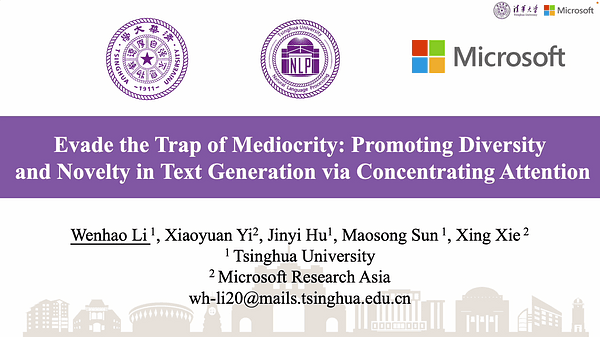 Evade the Trap of Mediocrity: Promoting Diversity and Novelty in Text Generation via Concentrating Attention