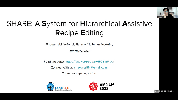 SHARE: a System for Hierarchical Assistive Recipe Editing