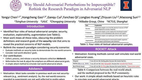 Why Should Adversarial Perturbations be Imperceptible? Rethink the Research Paradigm in Adversarial NLP