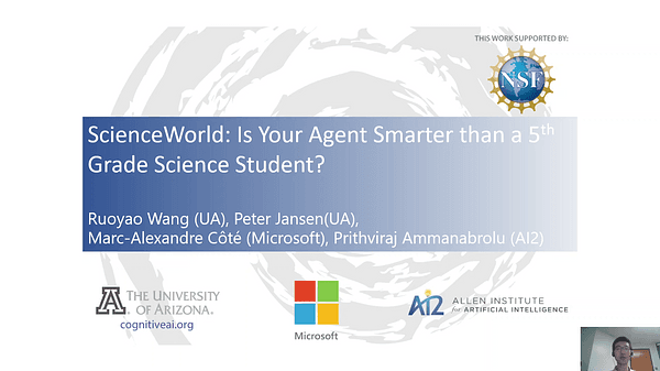 ScienceWorld: Is your Agent Smarter than a 5th Grader?