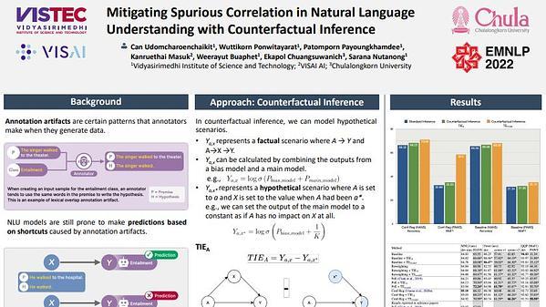 Mitigating Spurious Correlation in Natural Language Understanding with Counterfactual Inference