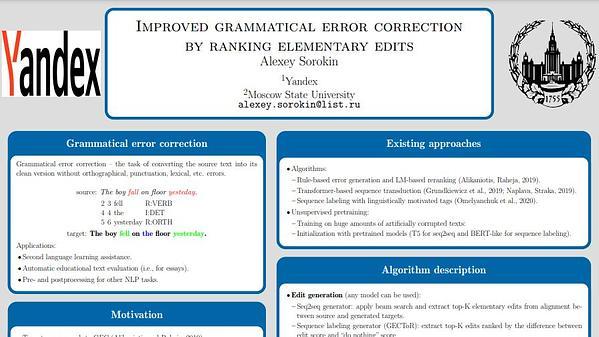 Improved grammatical error correction by ranking elementary edits