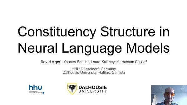 Probing for Constituency Structure in Neural Language Models