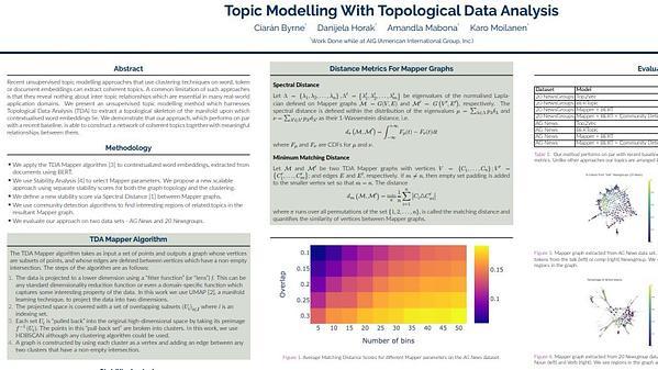 Topic Modeling With Topological Data Analysis