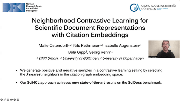 Neighborhood Contrastive Learning for Scientific Document Representations with Citation Embeddings
