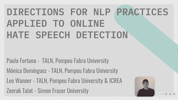 Directions for NLP Practices Applied to Online Hate Speech Detection
