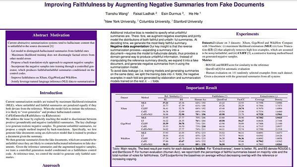 Improving Faithfulness by Augmenting Negative Summaries from Fake Documents
