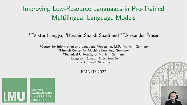 Improving Low-Resource Languages in Pre-Trained Multilingual Language Models