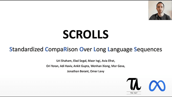 SCROLLS: Standardized CompaRison Over Long Language Sequences