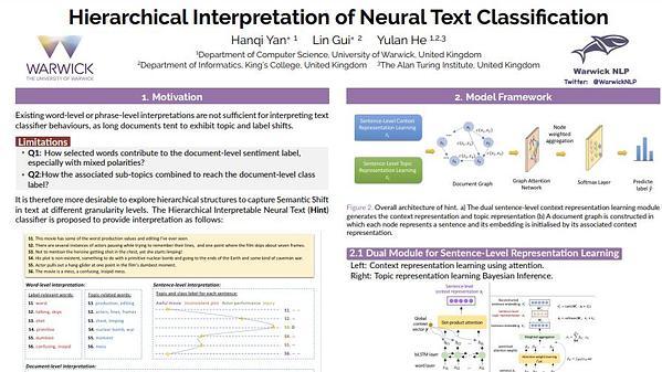Hierarchical Interpretation of Neural Text Classification