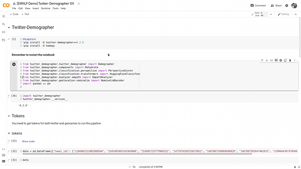 Twitter-Demographer: A Flow-based Tool to Enrich Twitter Data