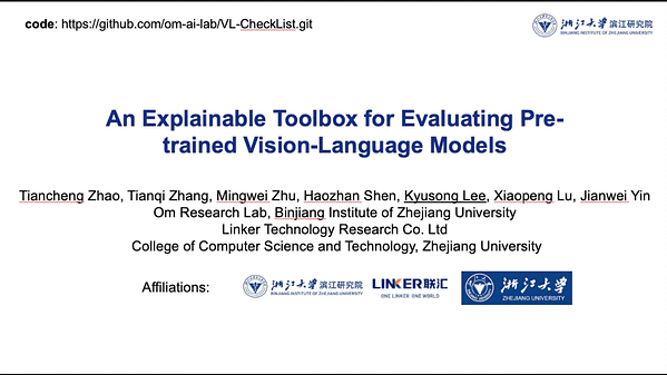 An Explainable Toolbox for Evaluating Pre-trained Vision-Language Models