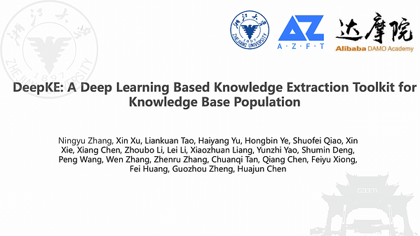 DeepKE: A Deep Learning Based Knowledge Extraction Toolkit for Knowledge Base Population
