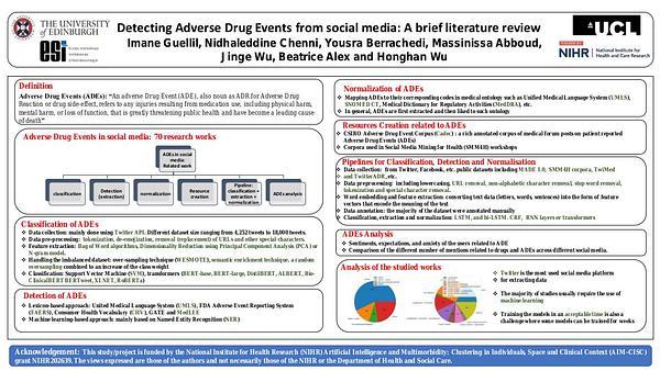 Detecting Adverse Drug Events from social media: A brief literature review