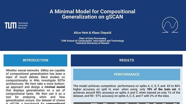 A Minimal Model for Compositional Generalization on gSCAN