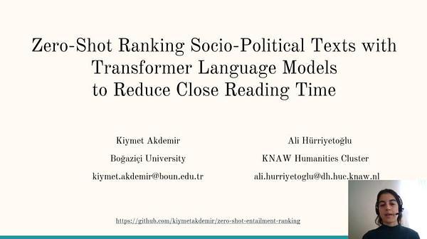 Zero-Shot Ranking Socio-Political Texts with Transformer Language Models to Reduce Close Reading Time