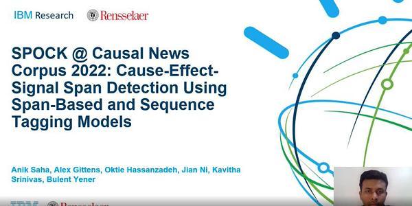 SPOCK @ Causal News Corpus 2022: Cause-Effect-Signal Span Detection Using Span-Based and Sequence Tagging Models